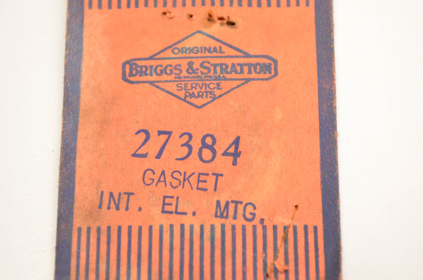 New OEM Briggs & Stratton 27384 Intake Elbow Mounting Gasket NOS