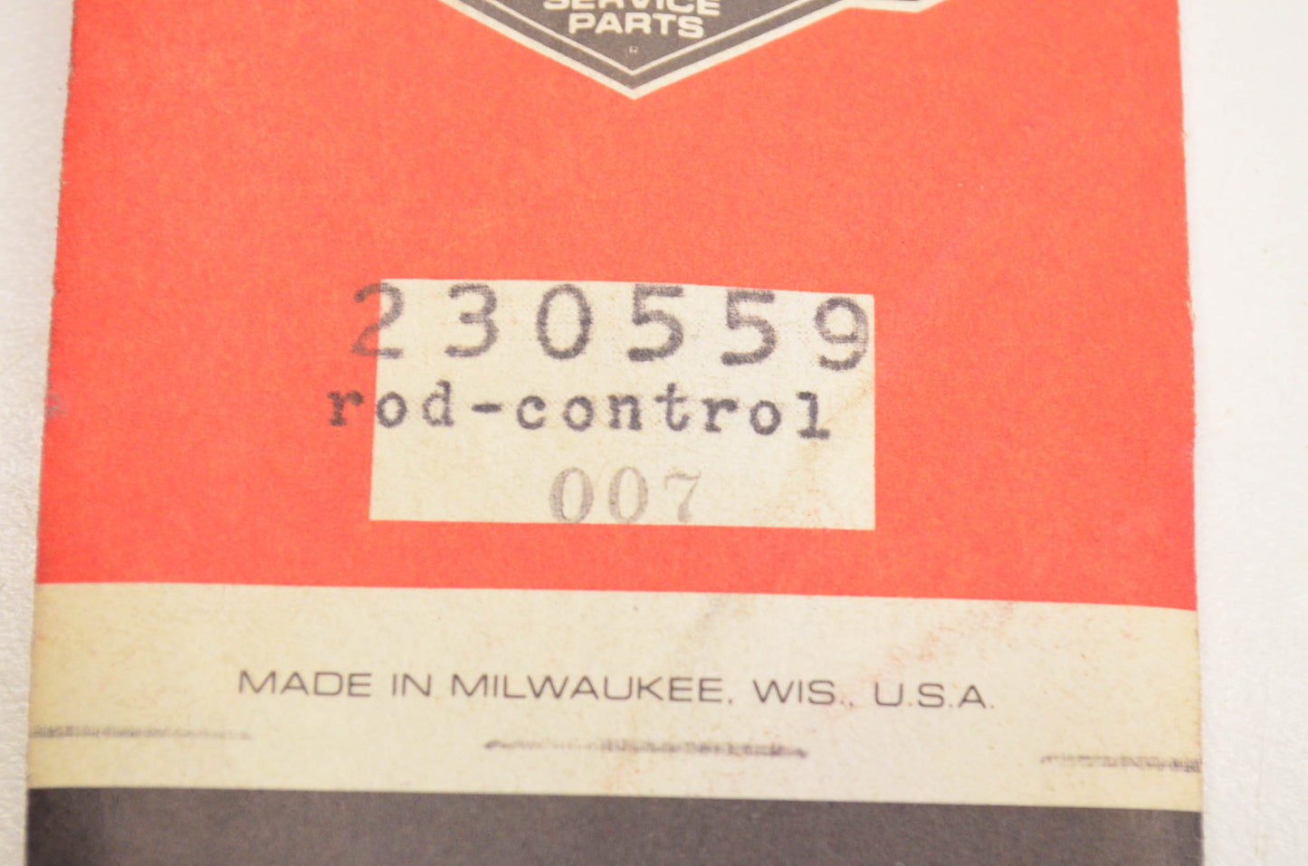 New OEM Briggs & Stratton 230559, 007 Control Rod NOS