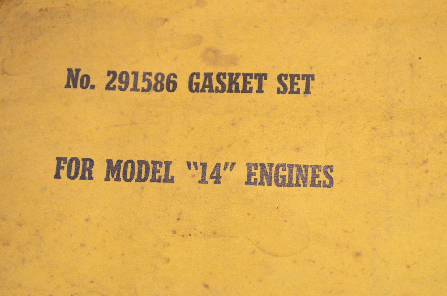 New OEM Briggs & Stratton 291586 Gasket Kit NOS