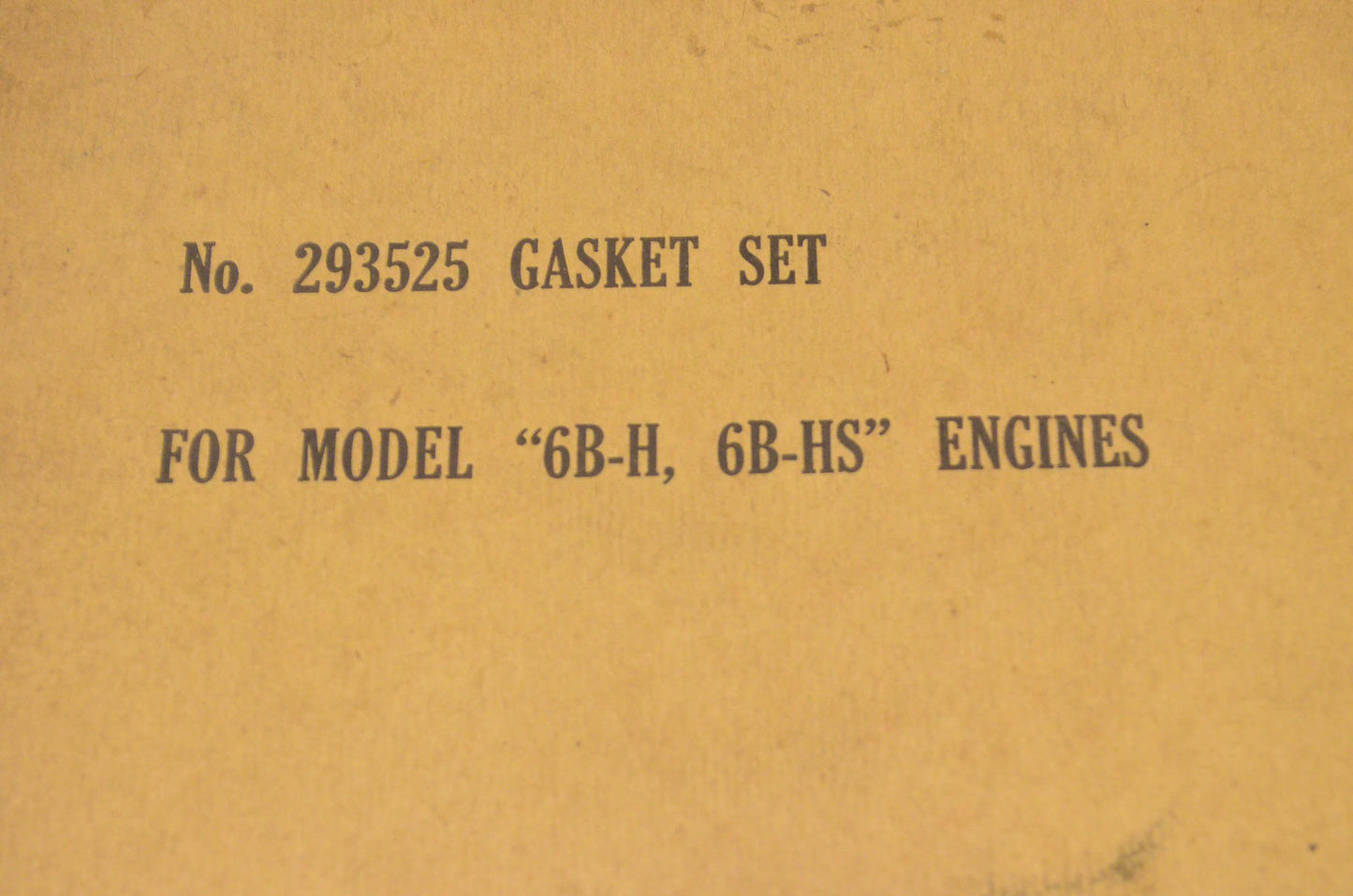New OEM Briggs & Stratton 293525 Gasket Kit NOS