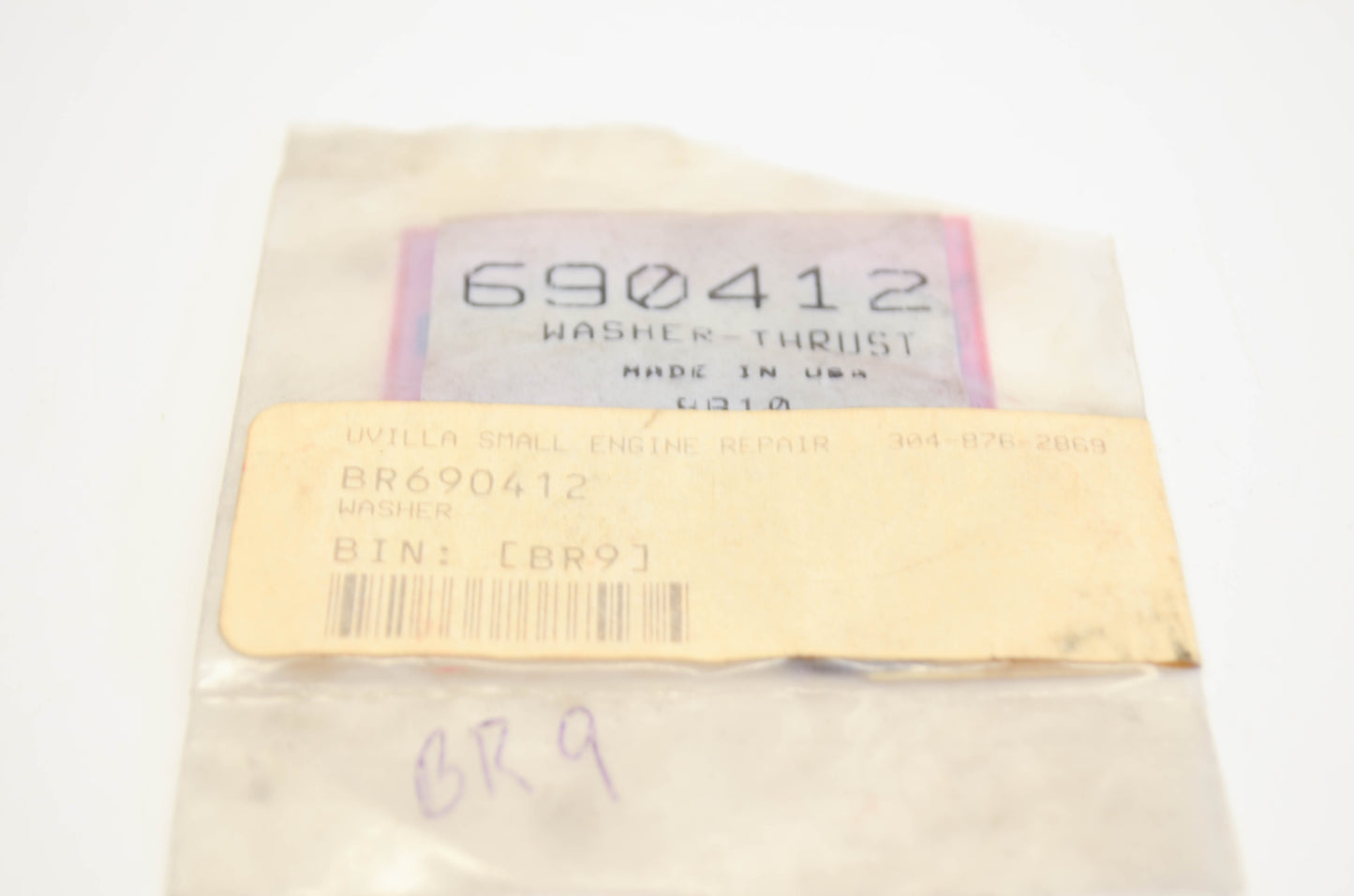 New OEM Briggs & Stratton 690412, BR690412 Thrust Washer NOS