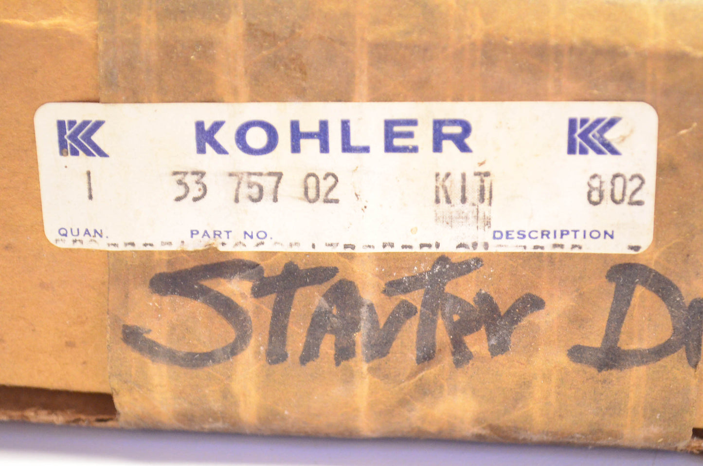 Kohler 33 757 02 Starter Kit NOS