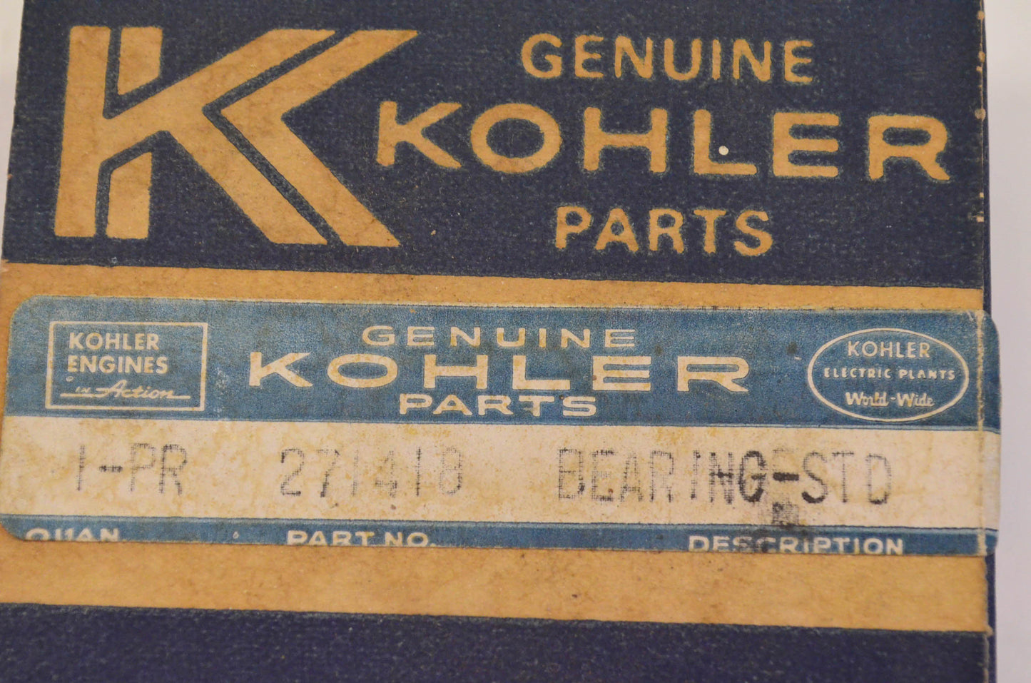 Kohler 271418, 48 755 06 Bearing Kit NOS