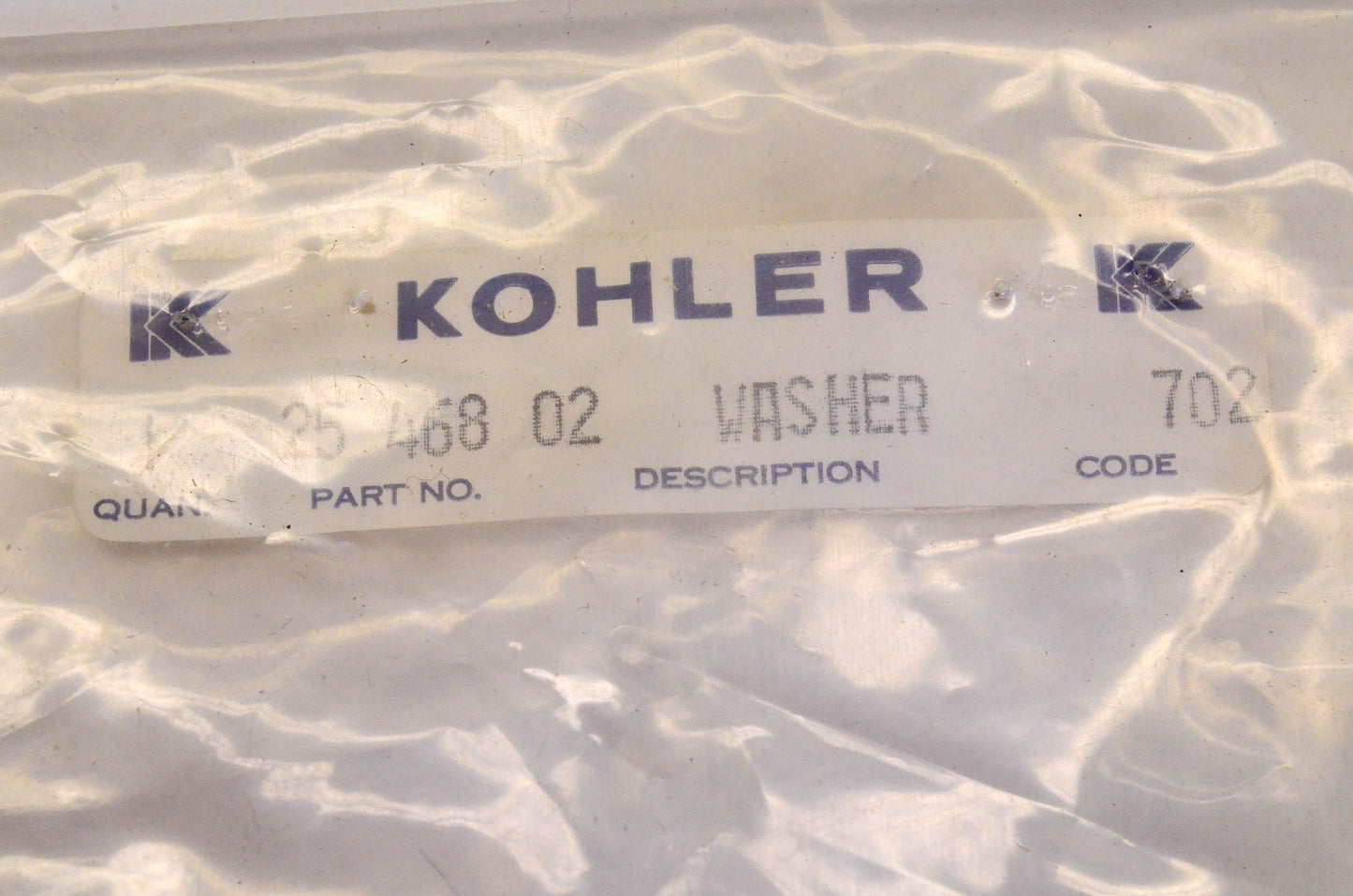 Kohler 25 468 02 Washer NOS