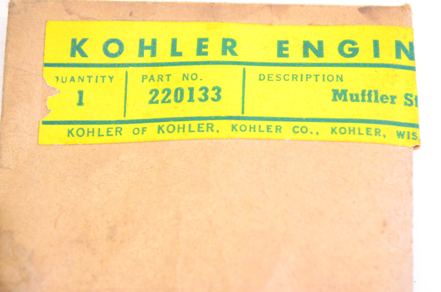 Kohler 220133 Muffler Stud NOS