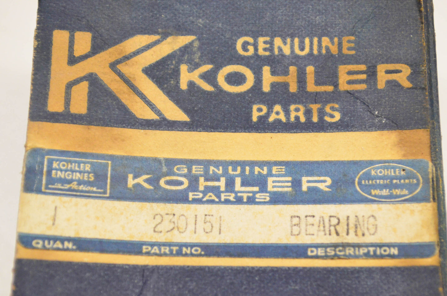 Kohler 230151 Bearing NOS