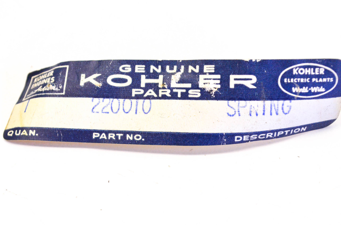 Kohler 220010 Spring NOS
