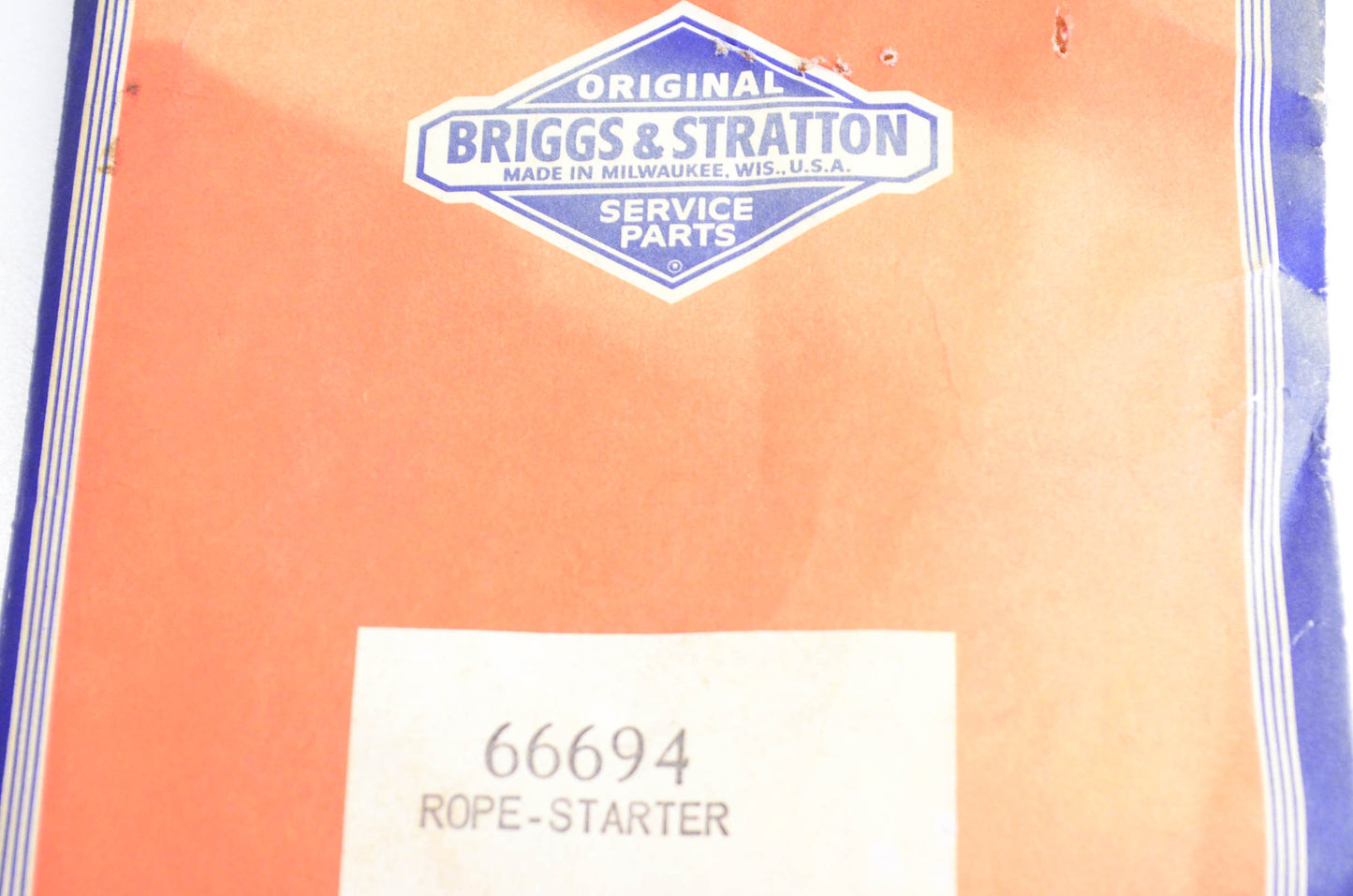 New OEM Briggs & Stratton 66694 Starter Rope NOS