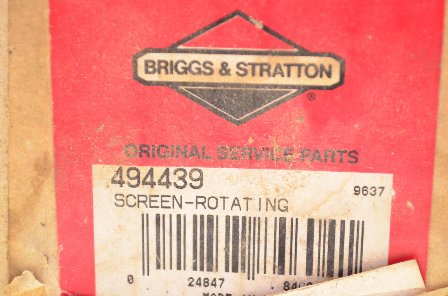 New OEM Briggs & Stratton 494439 Rotating Screen NOS