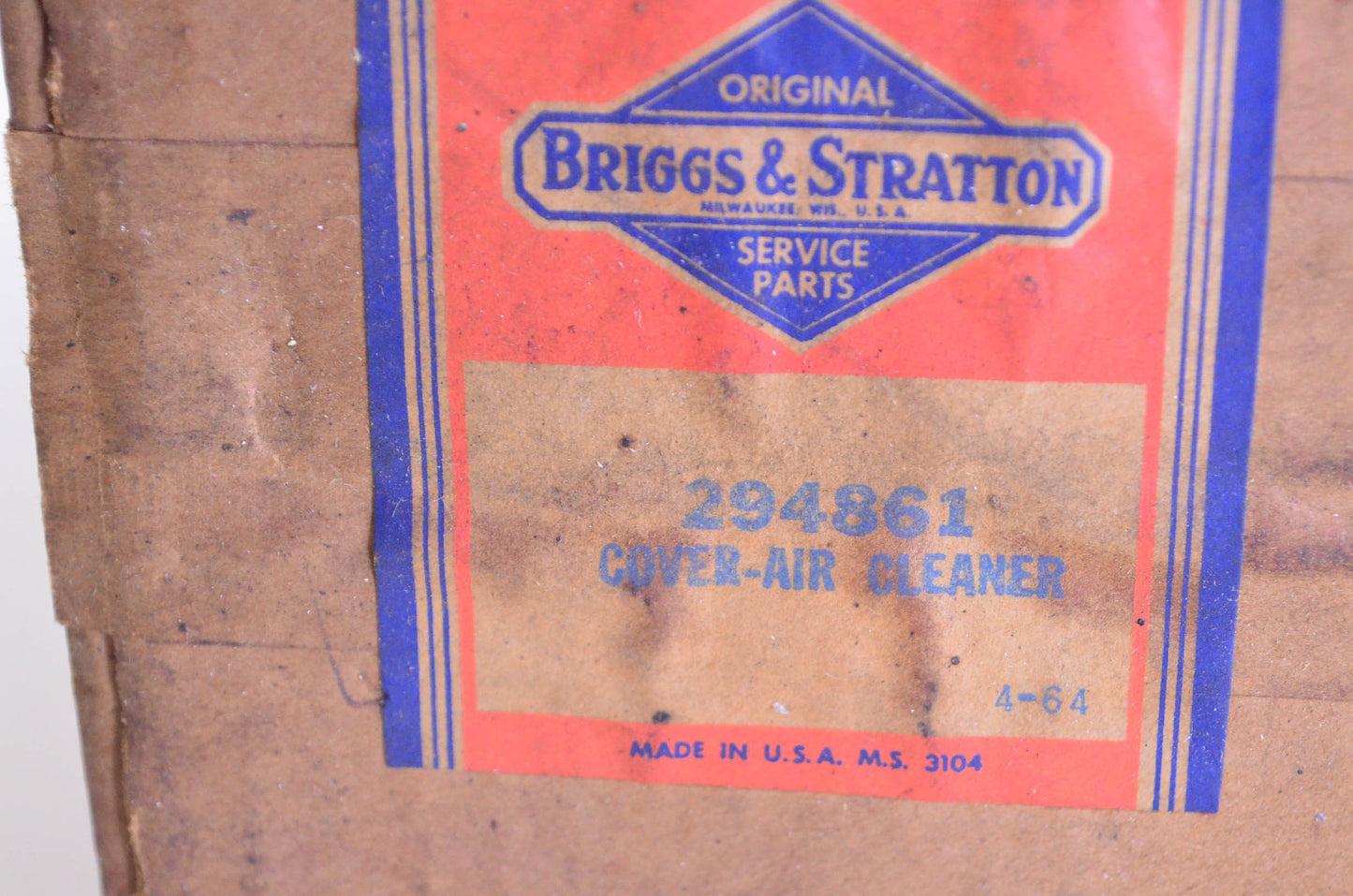 New OEM Briggs & Stratton 294861 Air Cleaner Cover Assembly NOS