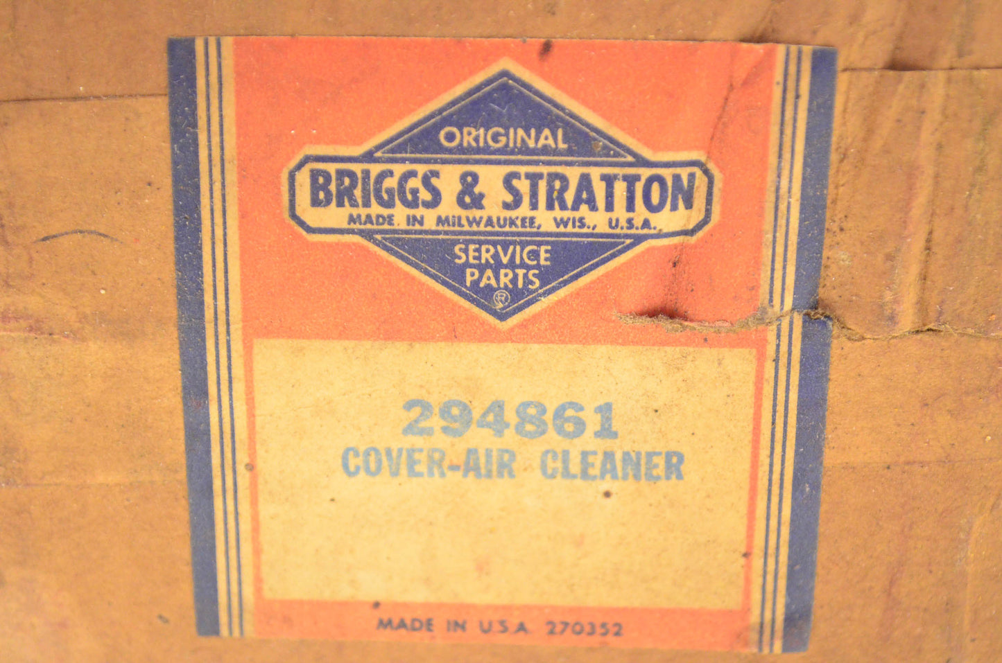 New OEM Briggs & Stratton 294861 Air Cleaner Assembly NOS