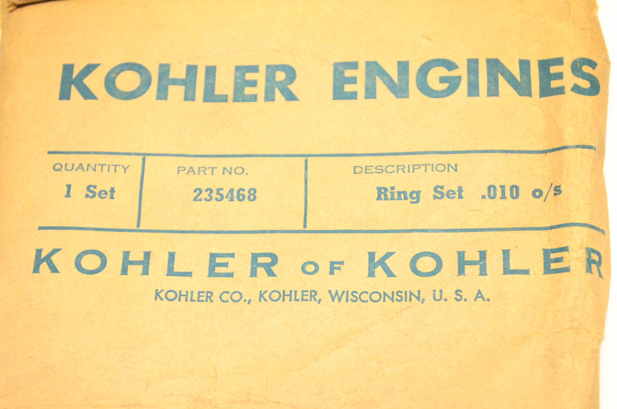 Kohler 235468, 235177, 235182 Ring Kit NOS