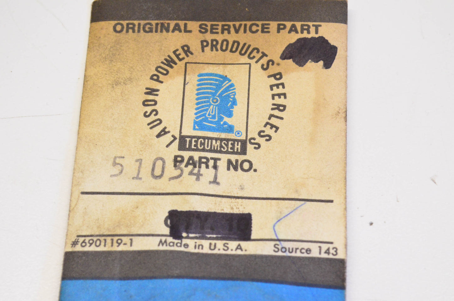 Tecumseh 510341 O-ring NOS