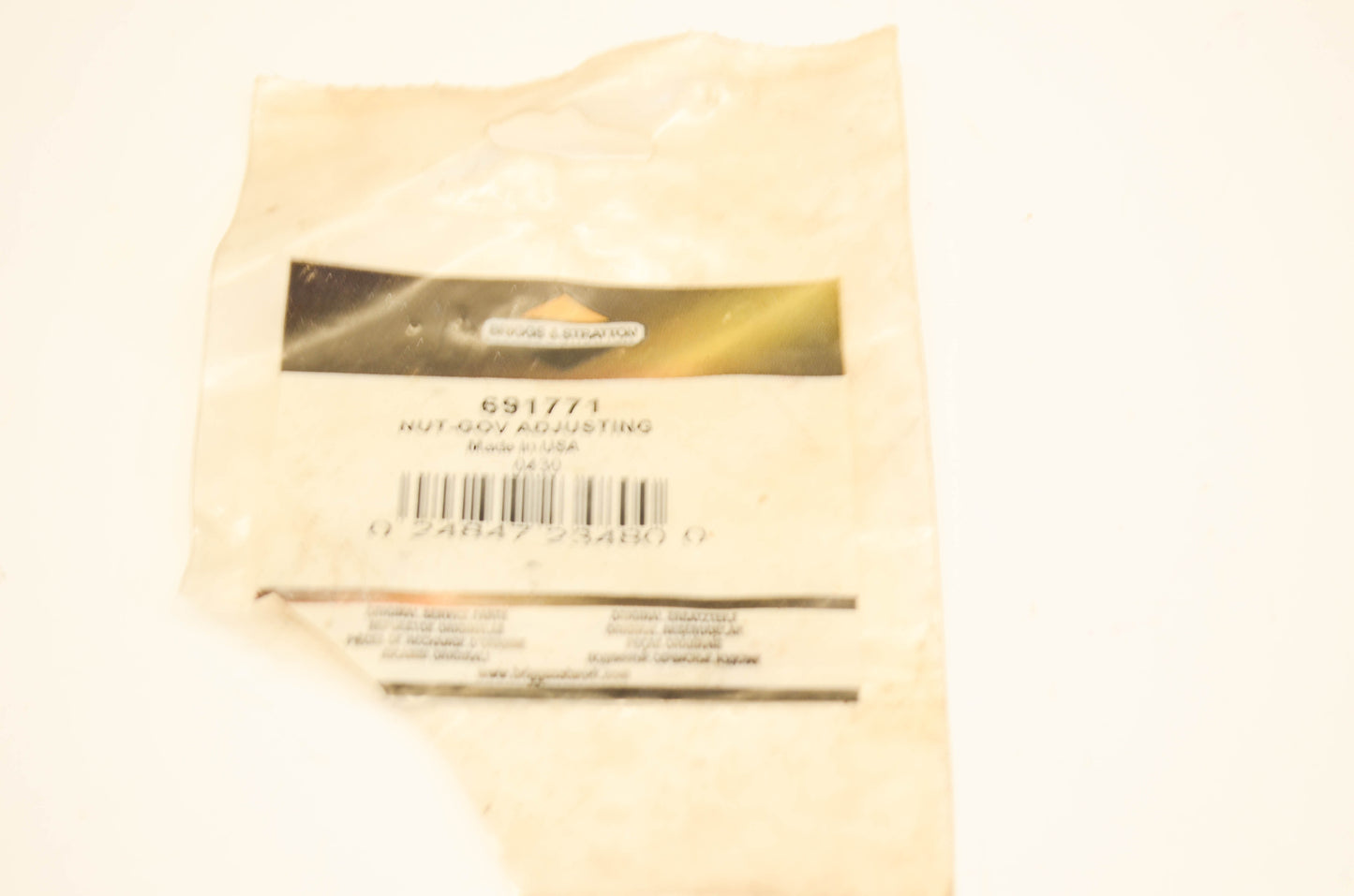 New OEM Briggs & Stratton 691771 Governor Adjusting Nut NOS