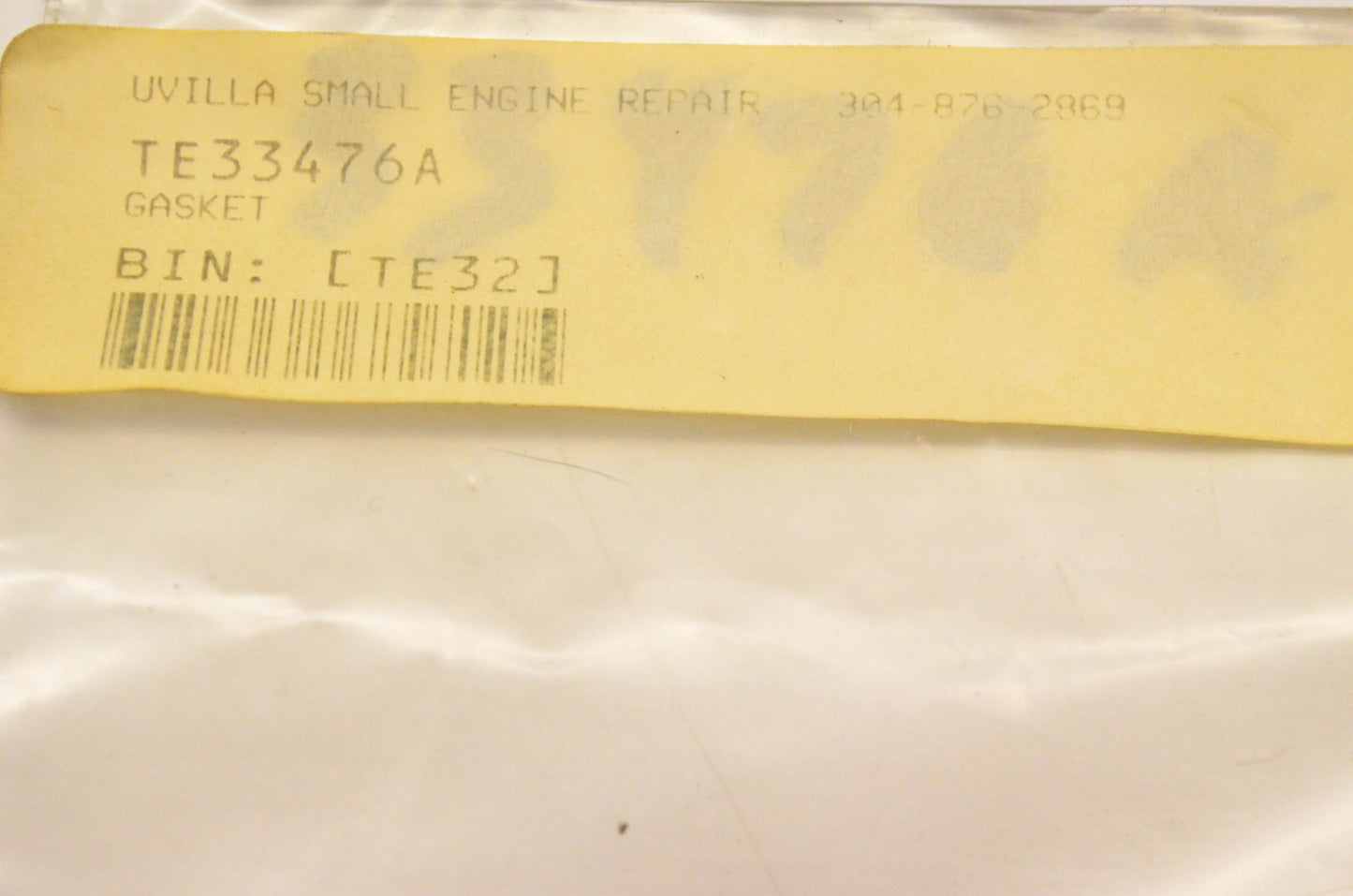 Tecumseh 33476A Intake Gasket NOS