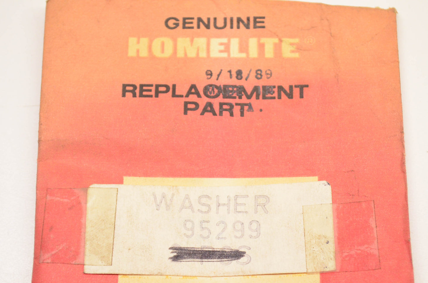 Homelite 95299 Thrust Washer NOS