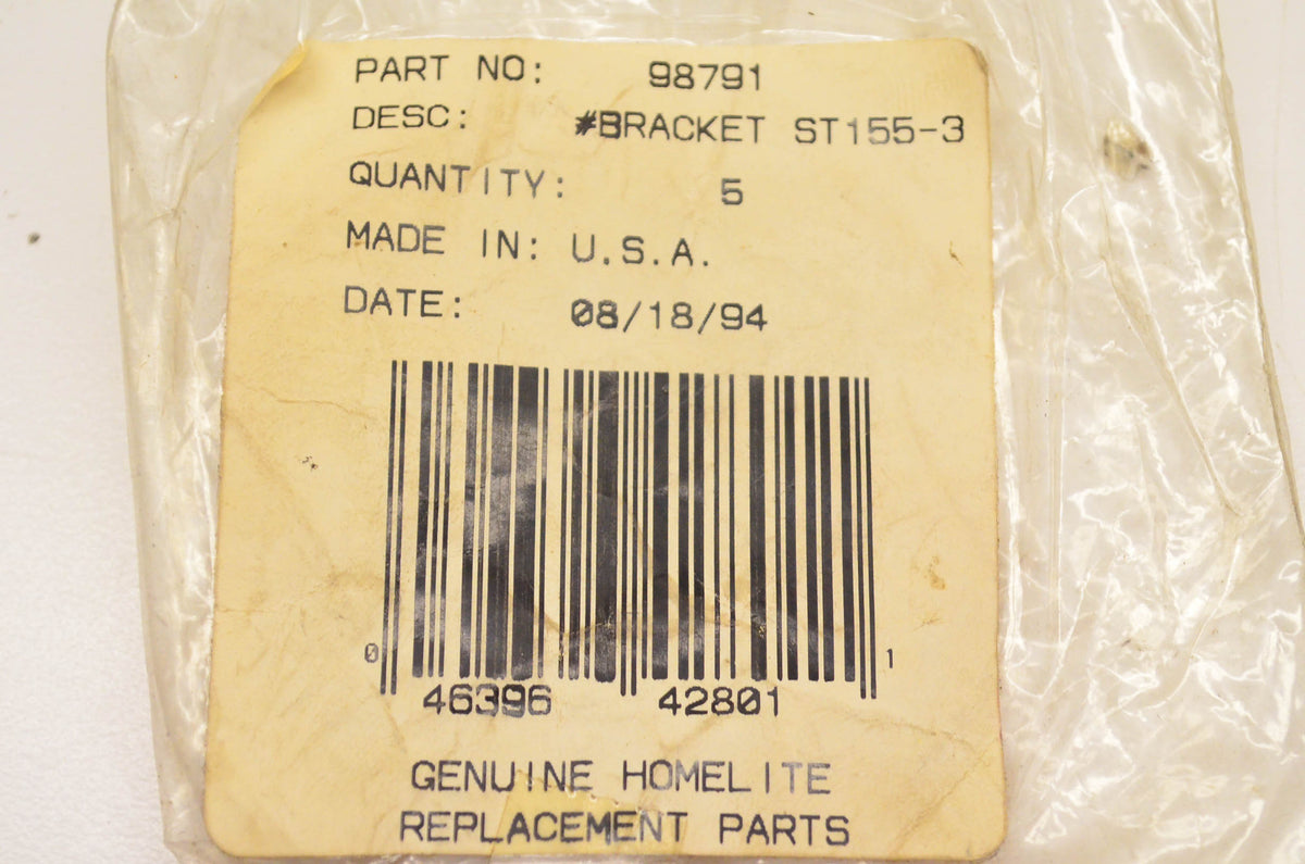 Homelite 98791 Bracket NOS