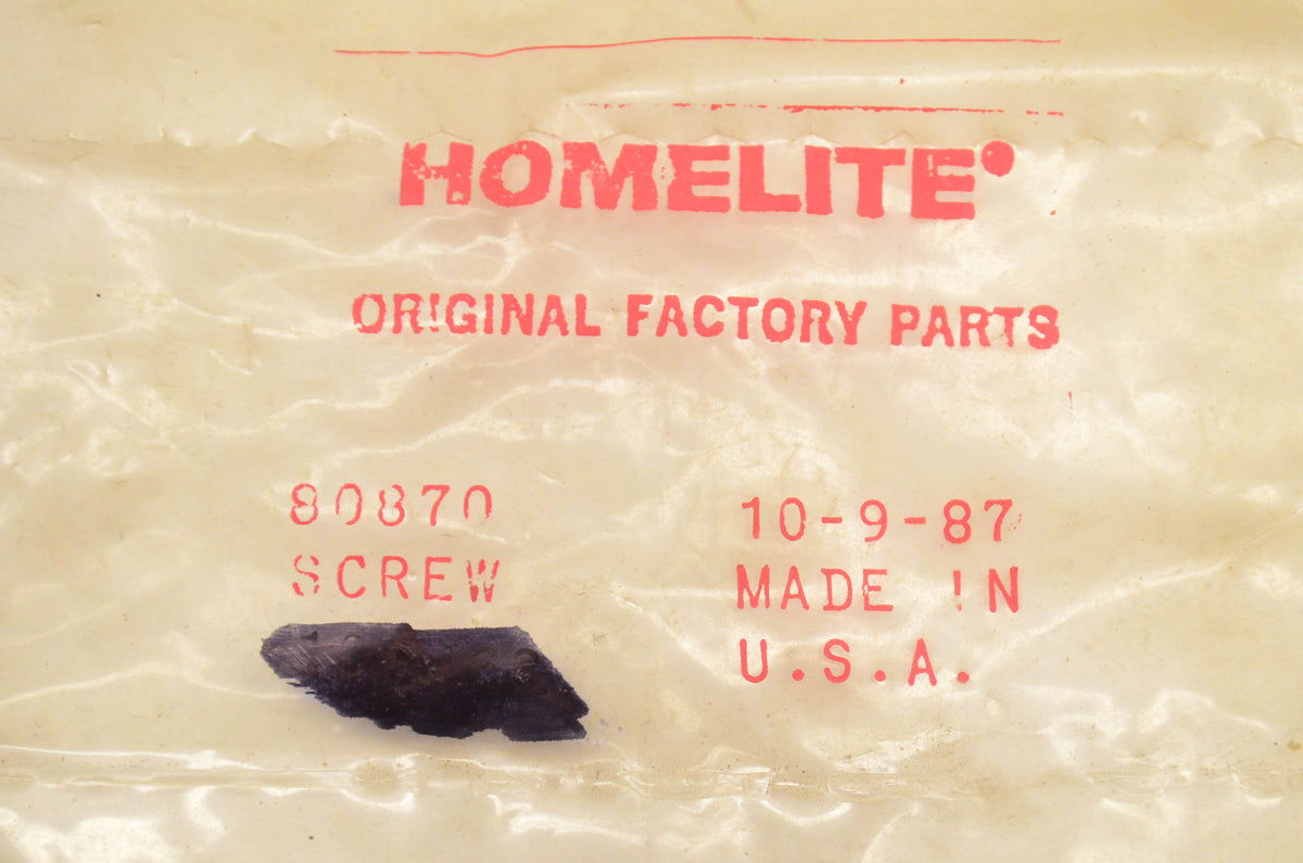 Homelite 80870 Screw Qty 2 NOS