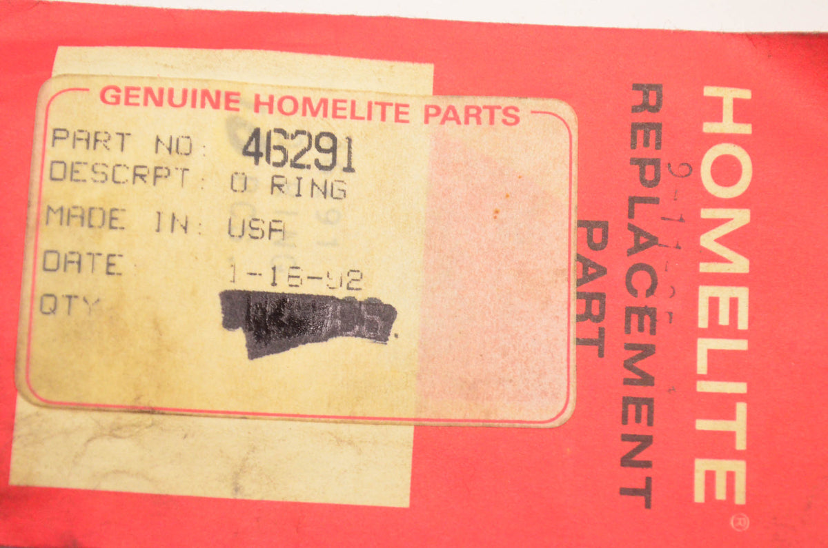 Homelite 46291 O-ring Qty 2 NOS