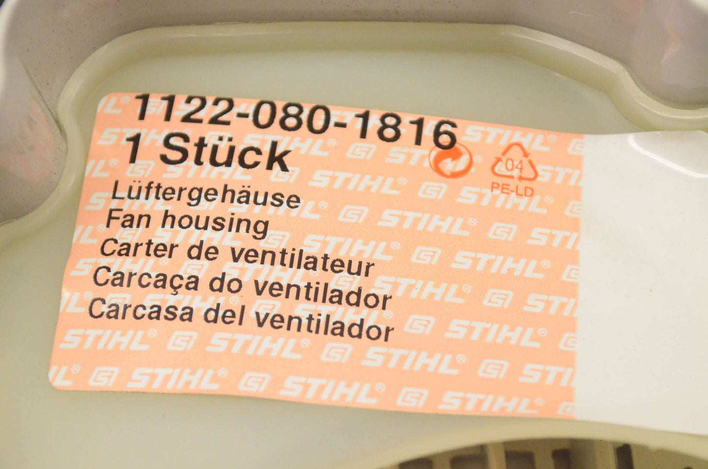 New OEM Stihl 1122 080 1816 Fan Housing Shroud NOS