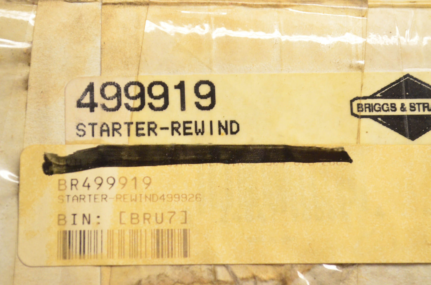 New OEM Briggs & Stratton 499919 Engine Rewind Starter Kit NOS