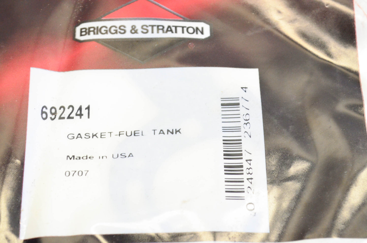 New OEM Briggs & Stratton 692241, 4158 Tank Mounting Gasket Qty 2 NOS