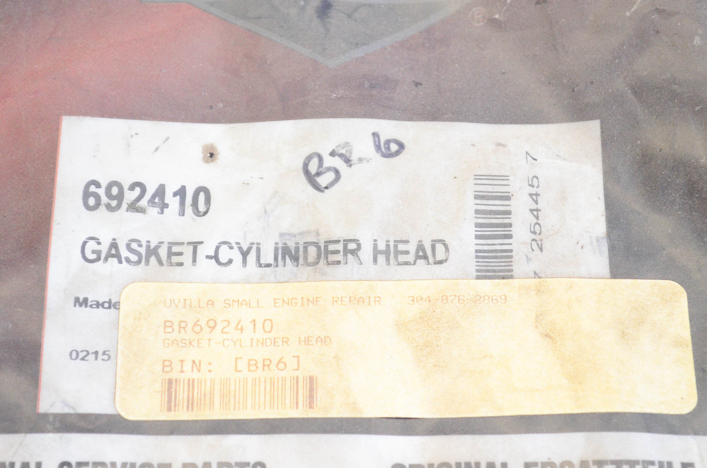 New OEM Briggs & Stratton 692410 Cylinder Head Gasket NOS