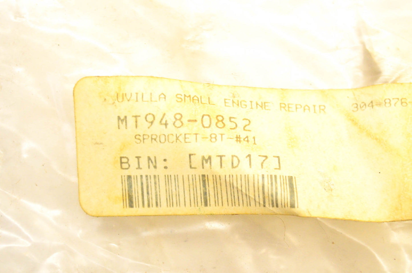 MTD 948-0852 Sprocket NOS