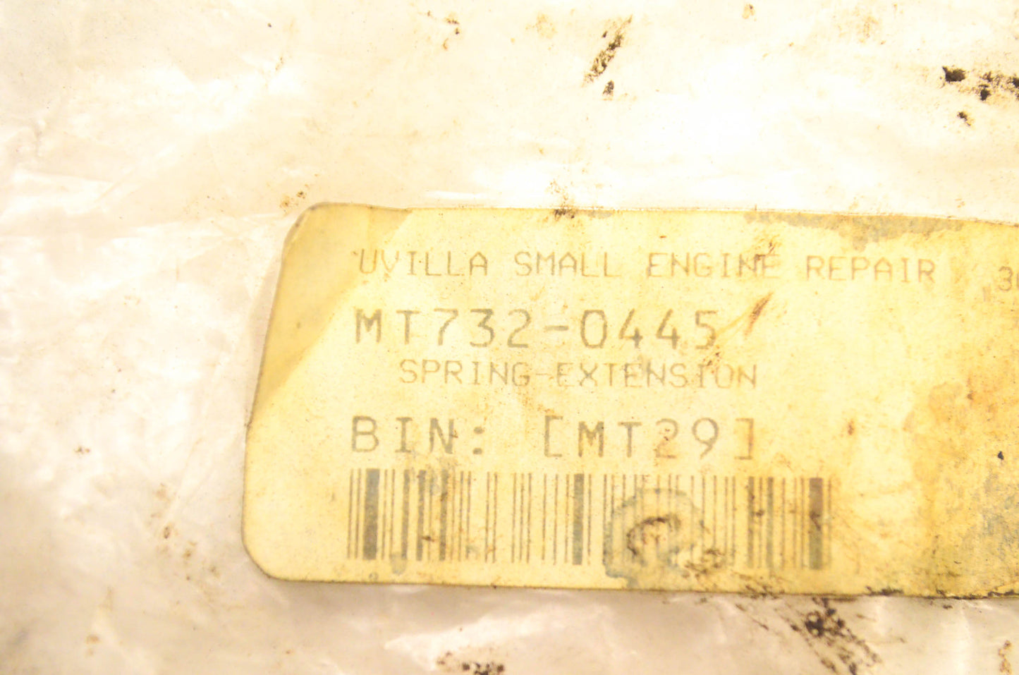 MTD 732-0445 Extension Spring NOS