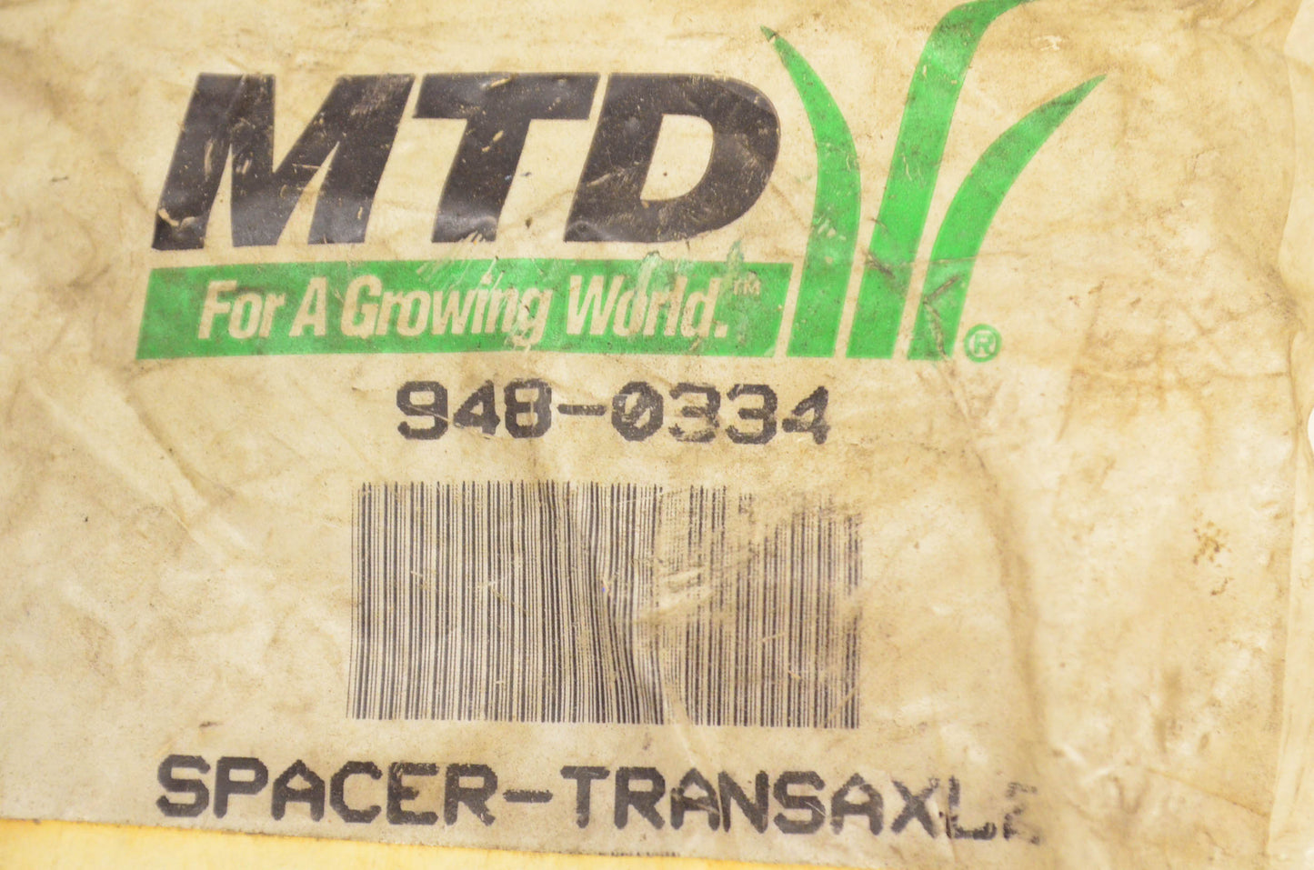 MTD 948-0334 Transaxle Spacer NOS