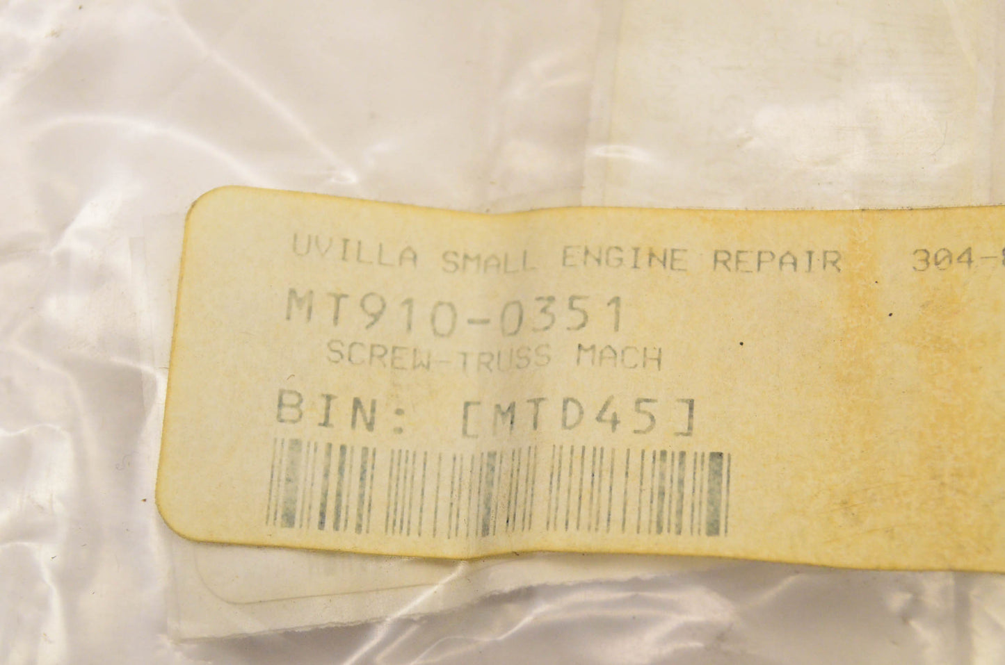 MTD 910-0351 Truss Screw NOS
