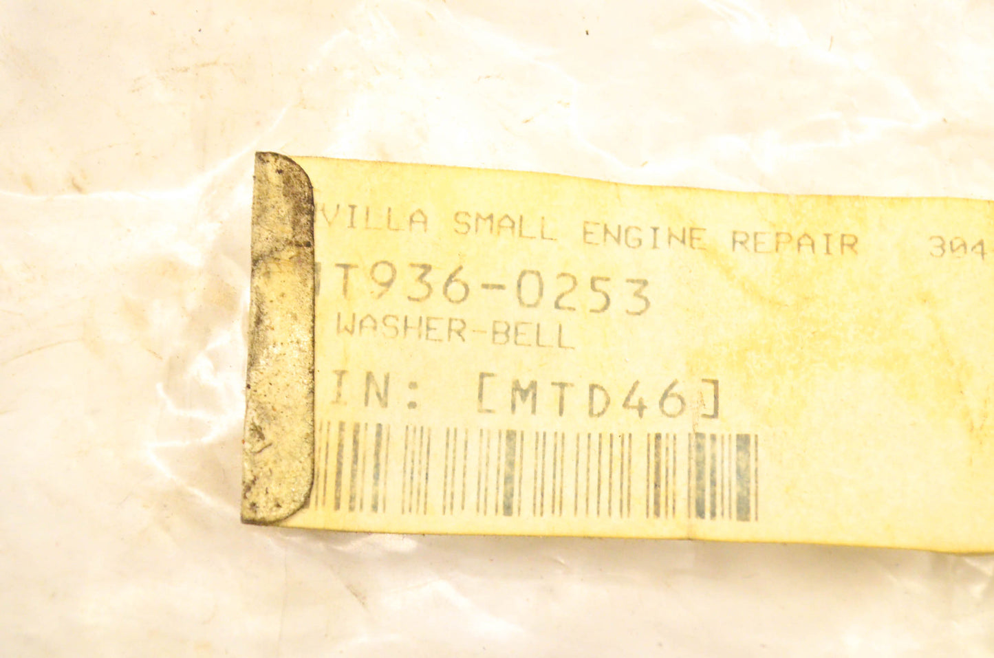MTD 936-0253 Bell Washer NOS
