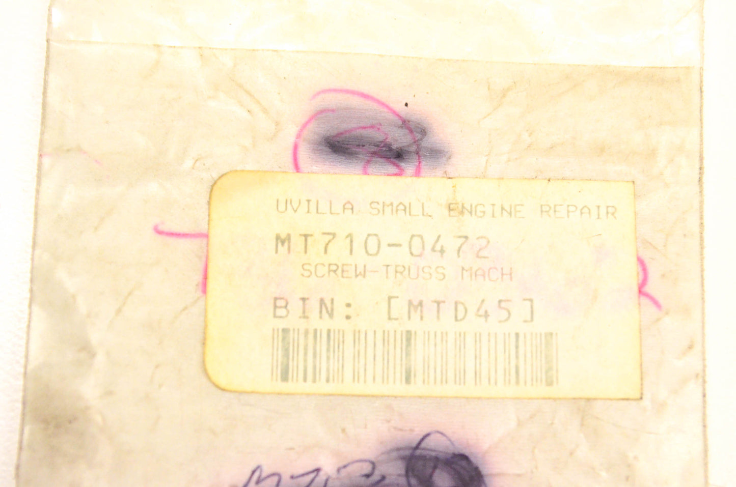 MTD 710-0472 Truss Screw NOS