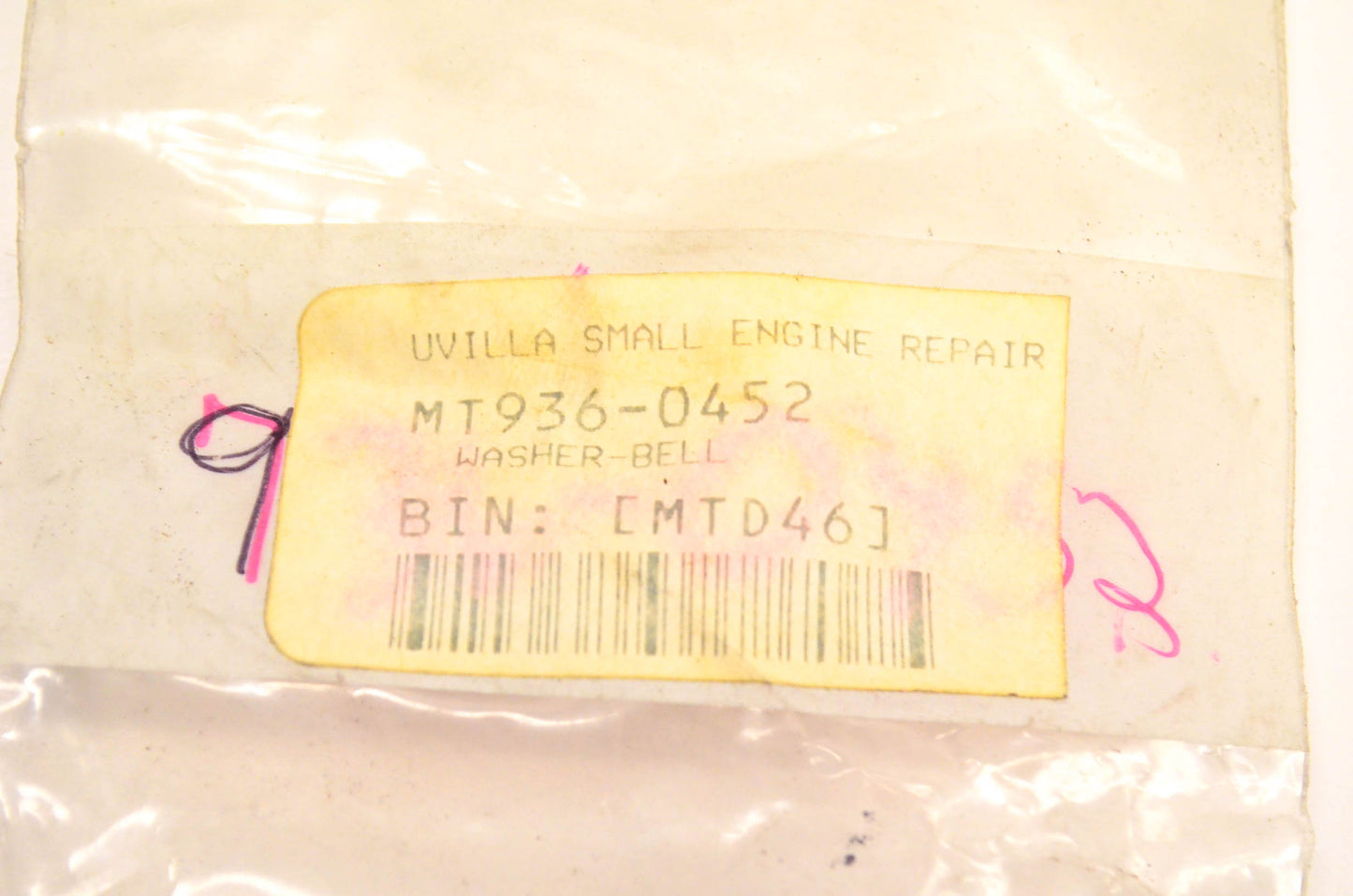 MTD 936-0452 Bell Washer NOS