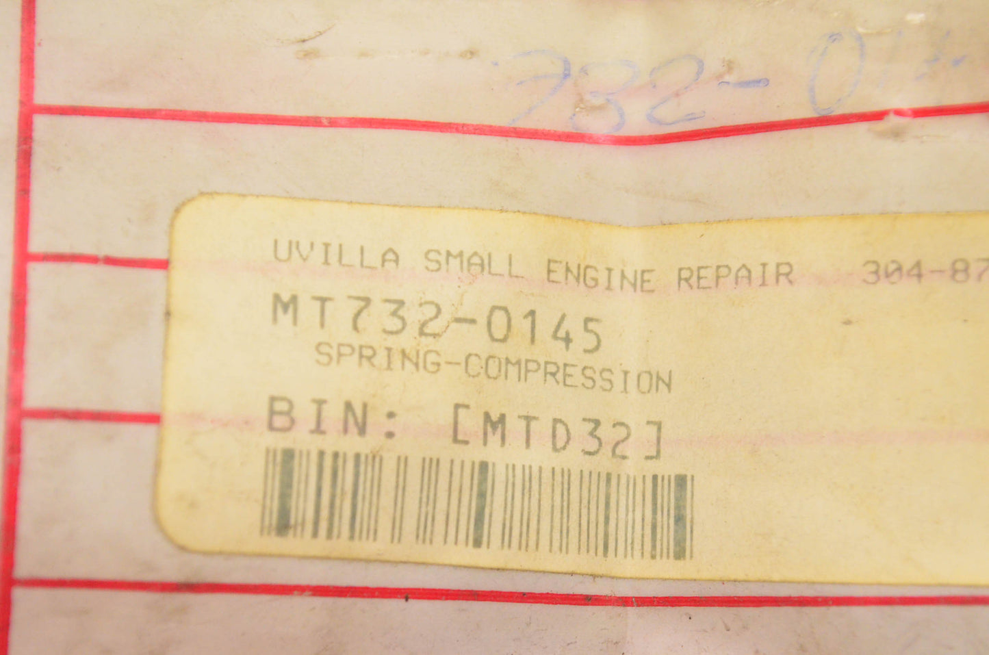 MTD 732-0145 Spring NOS