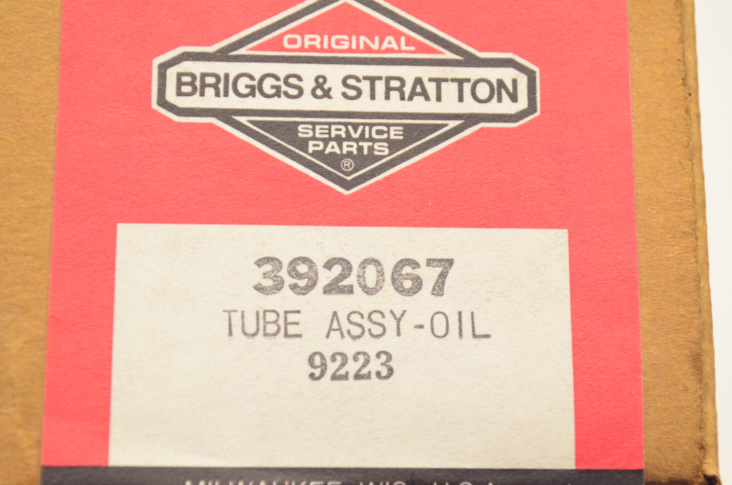 Briggs & Statton 392067 Oil Tube Assembly NOS