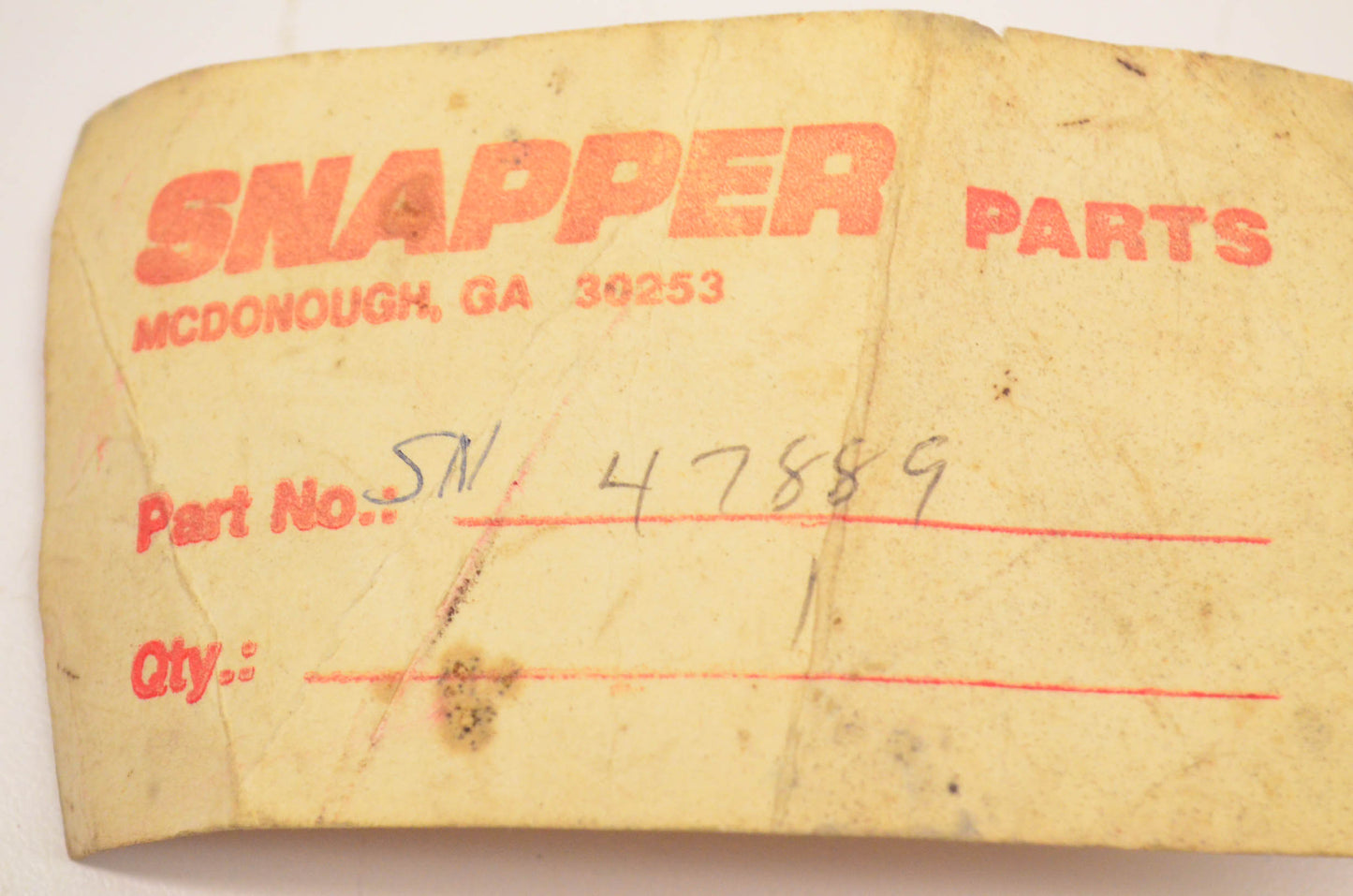 Snapper 47889 Transmission Cover NOS