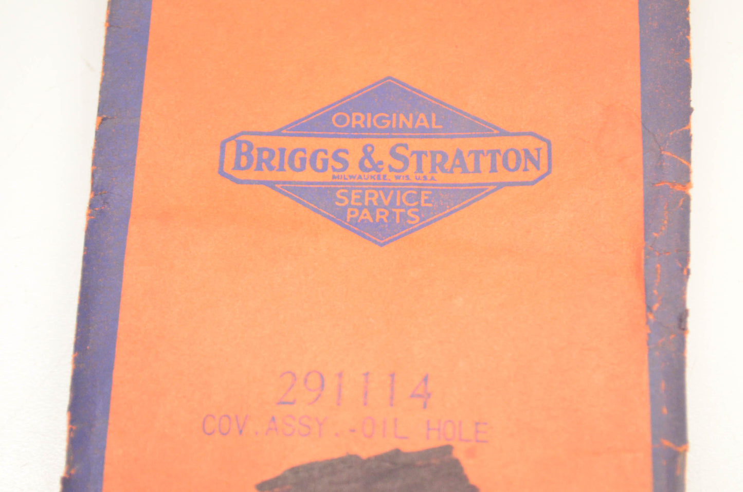 Briggs & Stratton 291114 Oil Hole Cover Assembly NOS