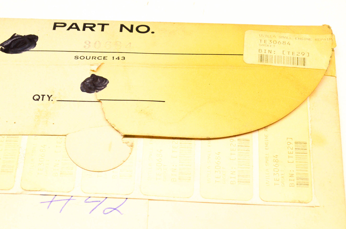Tecumseh 30684 Base Gasket NOS