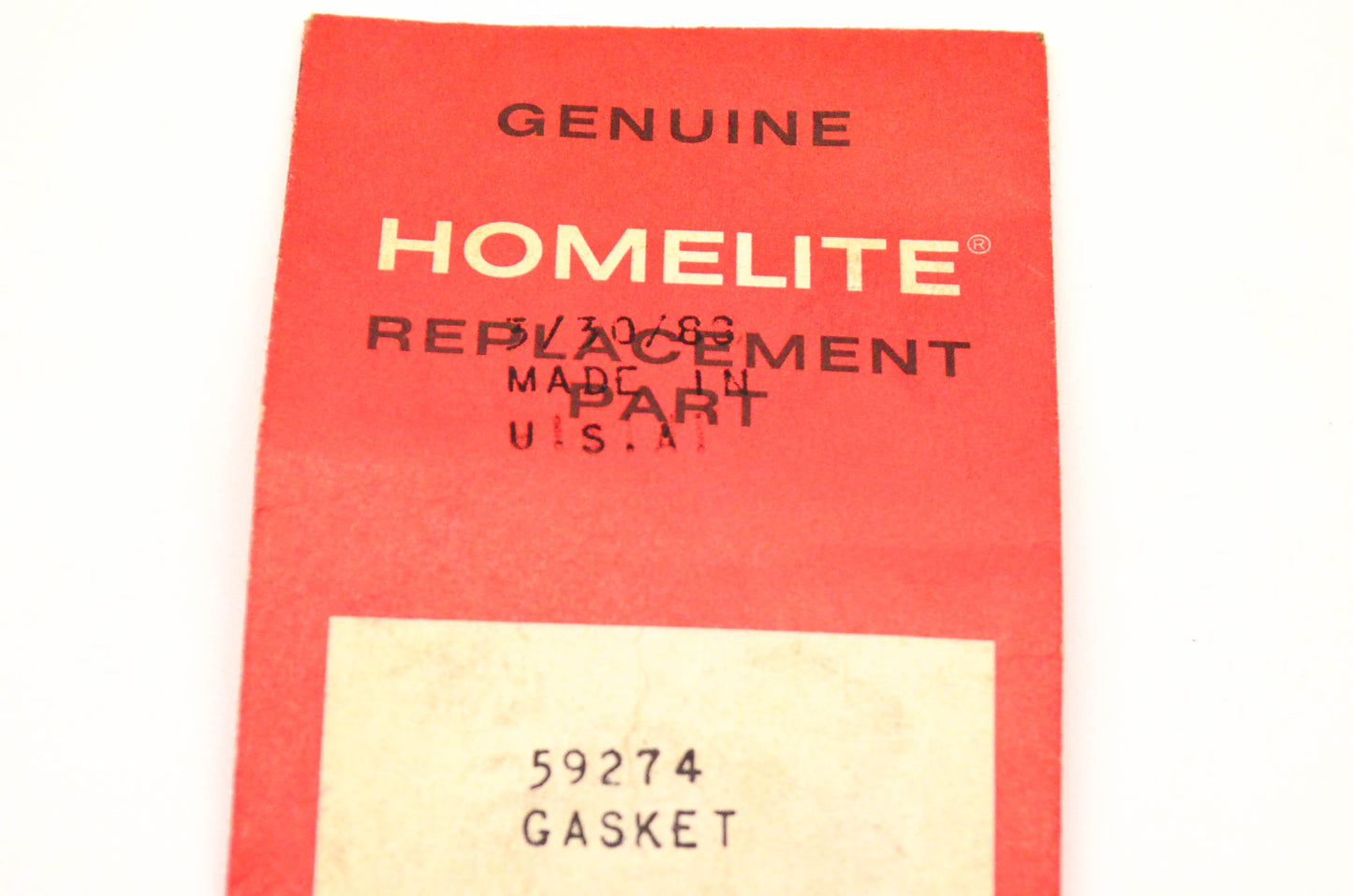 Homelite 59274 Gasket NOS
