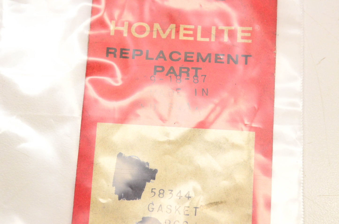 Homelite 58344 Gasket NOS