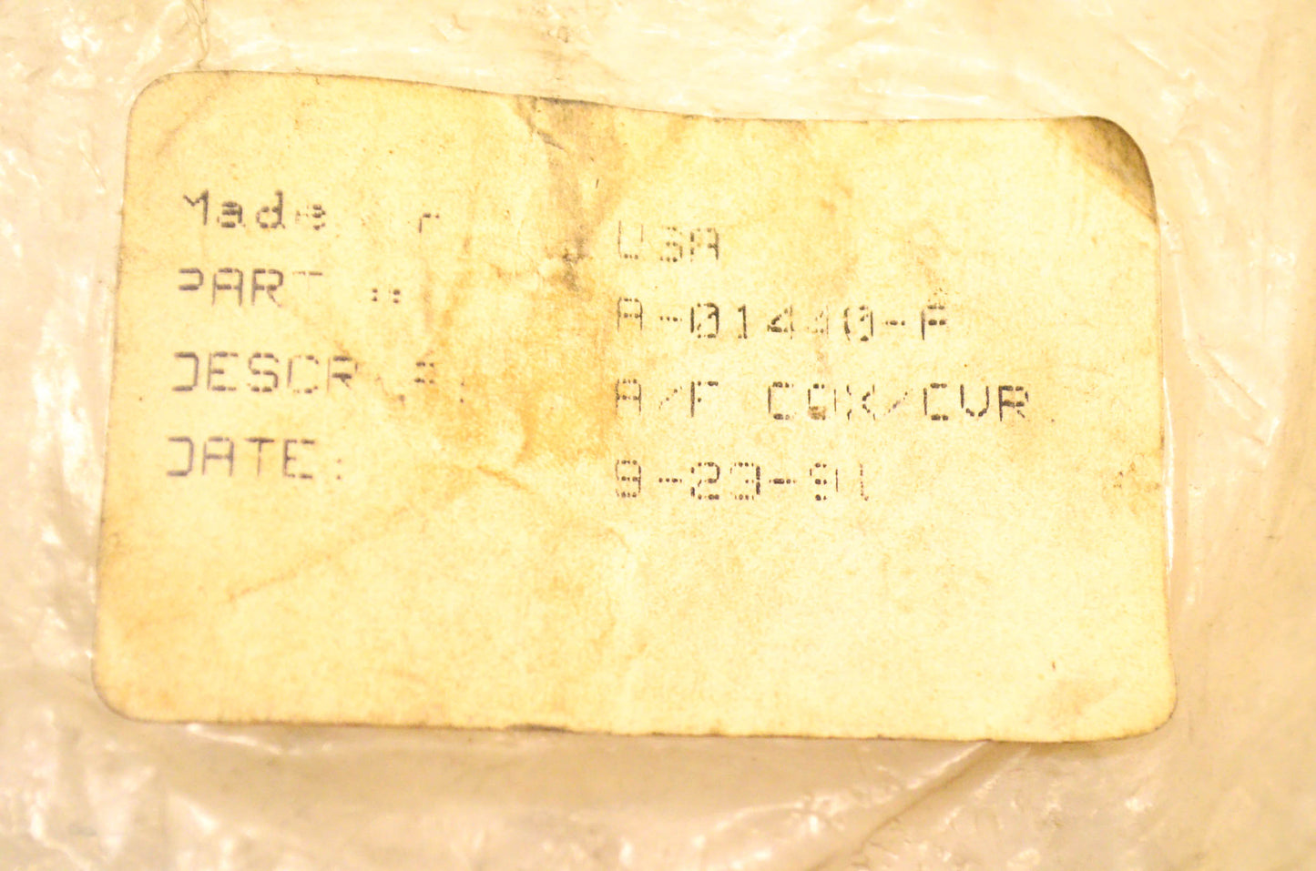 Homelite A-01440-F Air Cleaner Base Assembly NOS