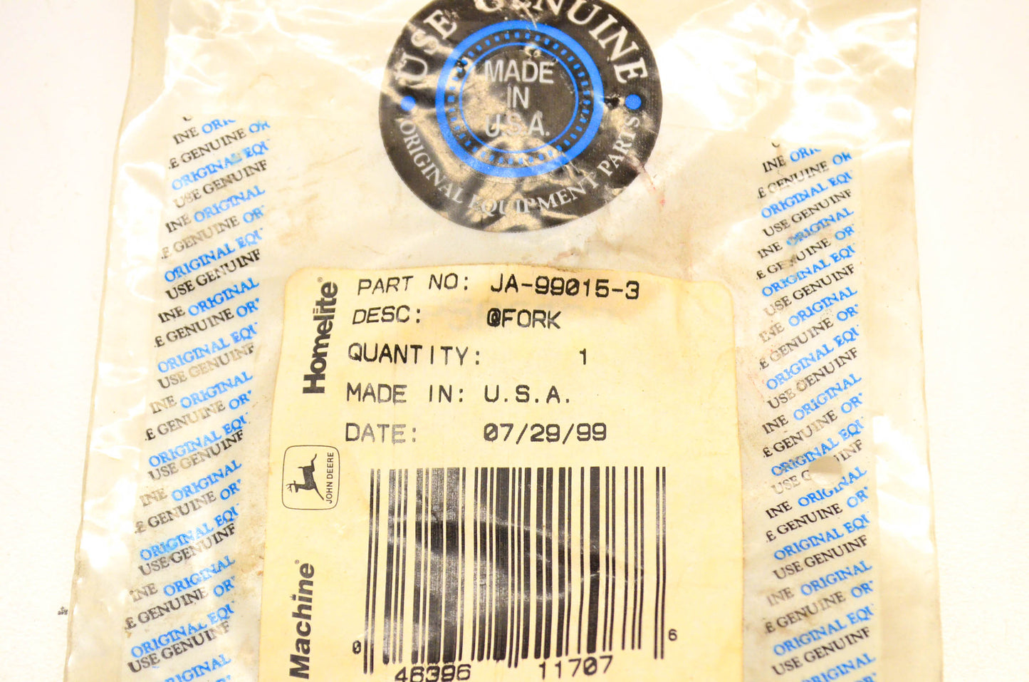 Homelite JA-99015-3 Fork NOS