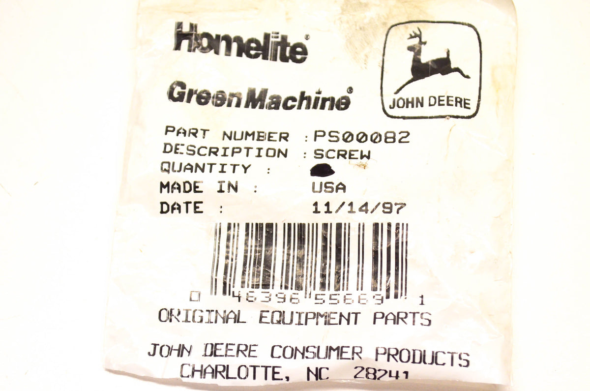 Homelite PS00082 Screw NOS