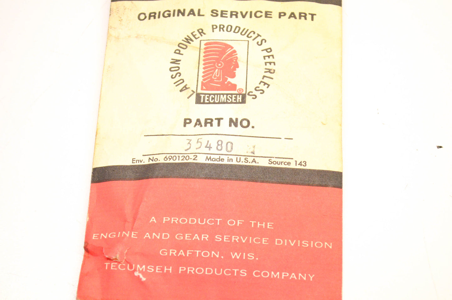 Tecumseh 35480 Fuel Cap Retainer NOS