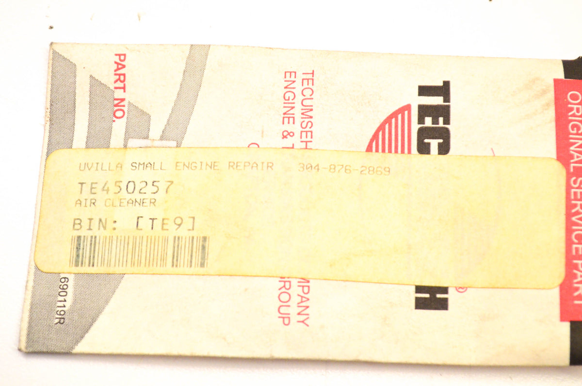 Tecumseh 450257 Air Cleaner NOS
