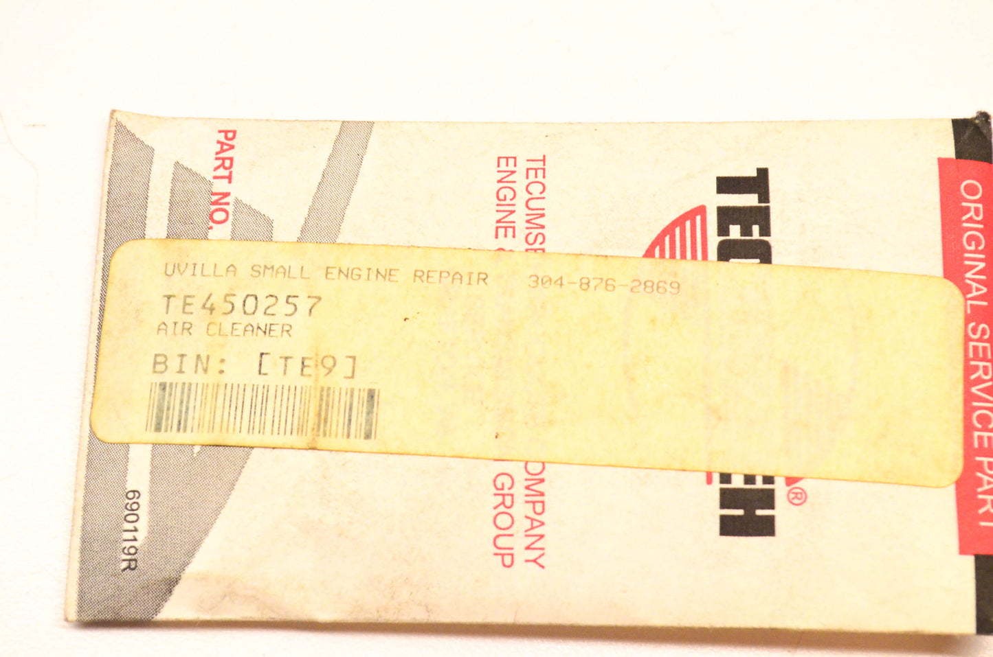 Tecumseh 450257 Air Filter NOS