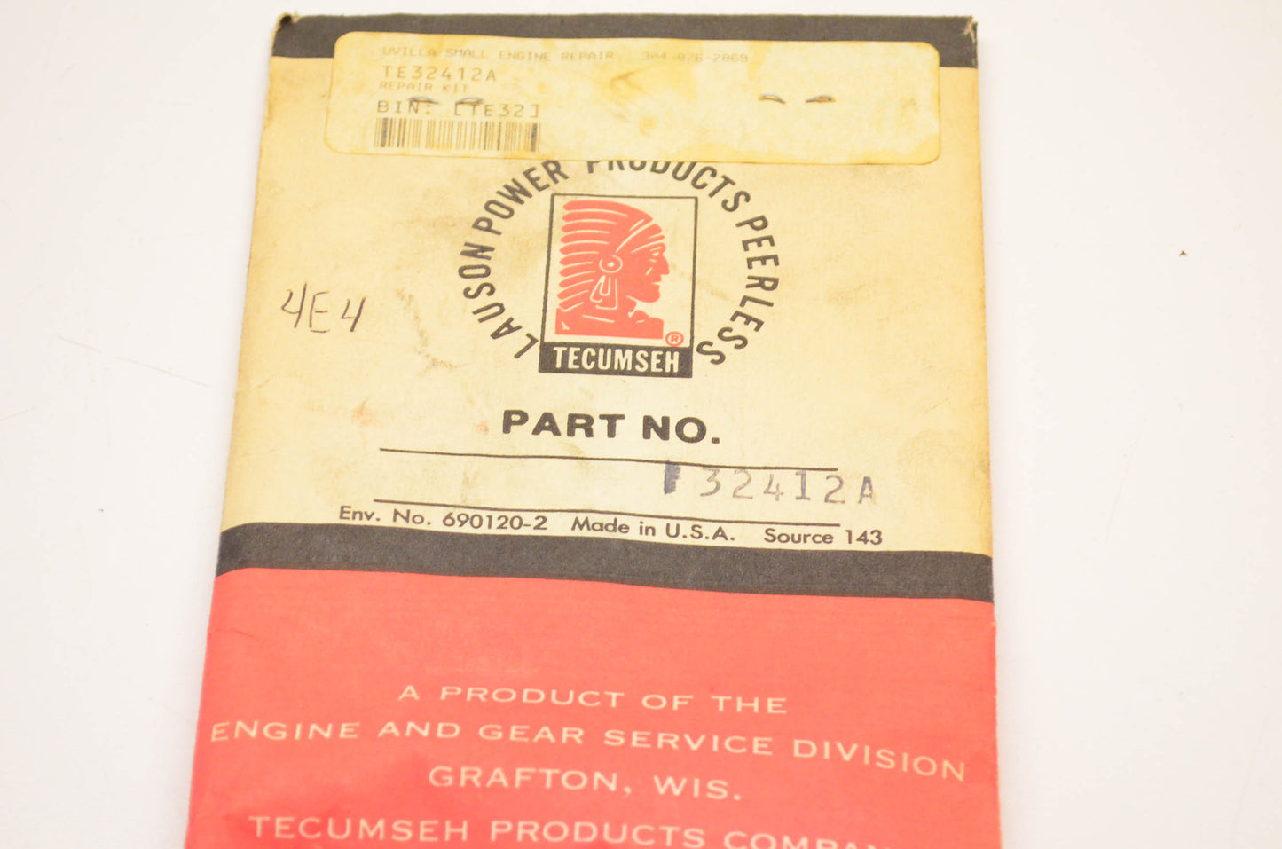 Tecumseh 32412A Carburetor Repair Kit NOS