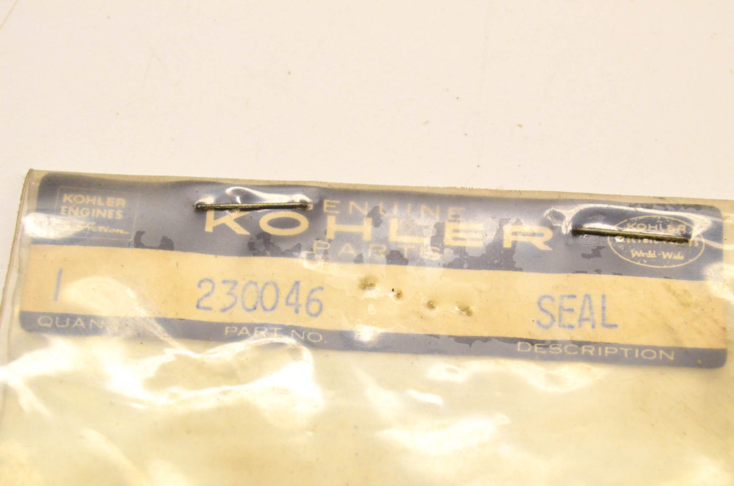 Kohler 230046 Seal NOS