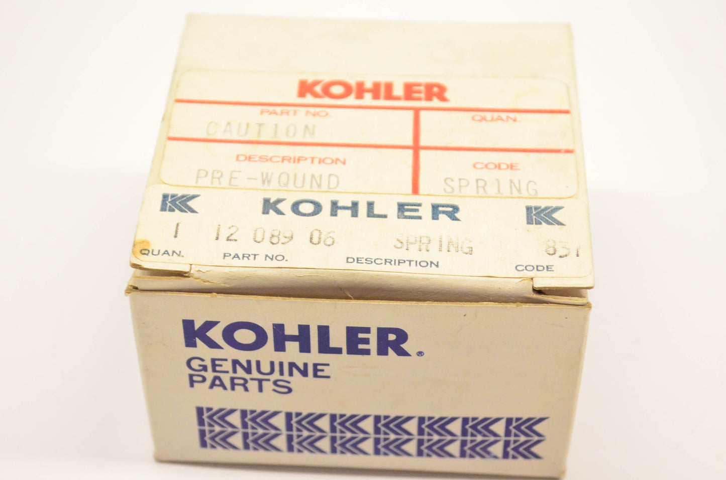 Kohler 12 089 06 Recoil Starter Spring NOS